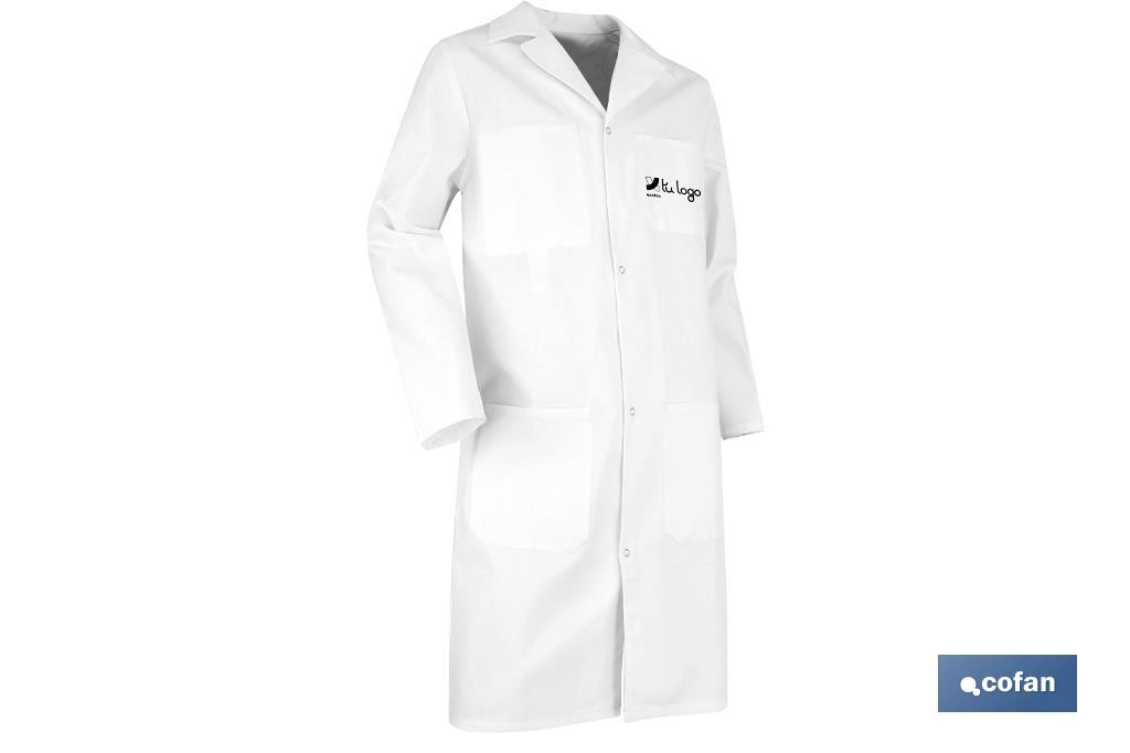 White Lab Coat | Palette Model | 100% Cotton Material | Unisex - Cofan